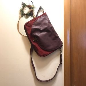 Limited Edition Suede & Faux Leather Purse